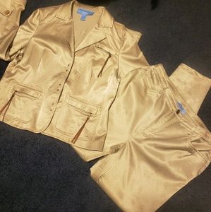 Vintage Gold Jacket+Pant Suit!